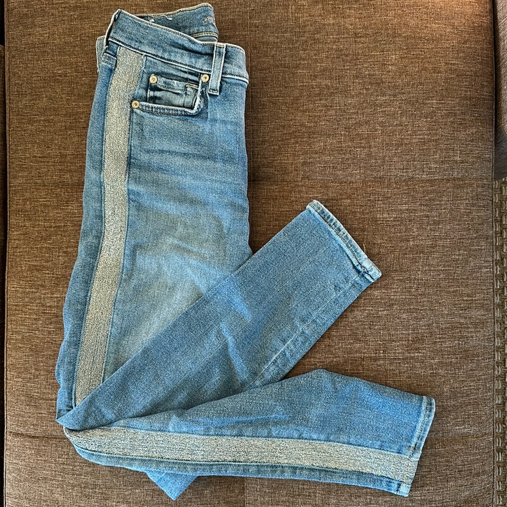 7 For All Mankind High Waist Ankle Skinny Jean